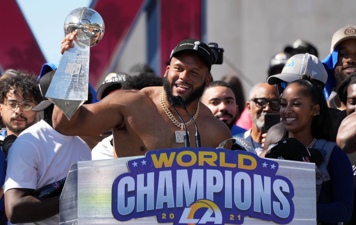 Aaron Donald | Aaron Donald je z Los Angeles Rams letos osvojil naslov v ligi NFL. | Foto Reuters
