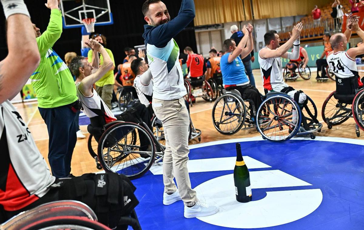 košarka na vozičkih | Slovenski košarkarji na vozičkih so maja prvič v zgodovini postali prvaki regionalne Lige NLB Wheel.  | Foto Drago Perko