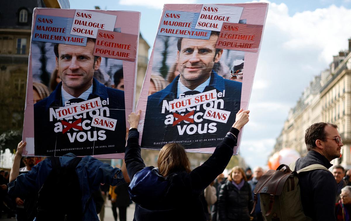 Francija, protesti | Po Franciji so potekali protestni shodi.  | Foto Reuters