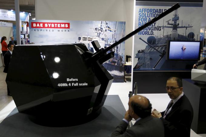 Podjetje BAE Systems ima sedež v Veliki Britaniji, podružnice pa po vsem svetu. | Foto: Reuters