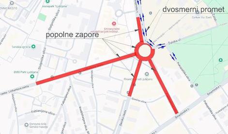 Do septembra bodo zaprte te prometne ceste v Ljubljani