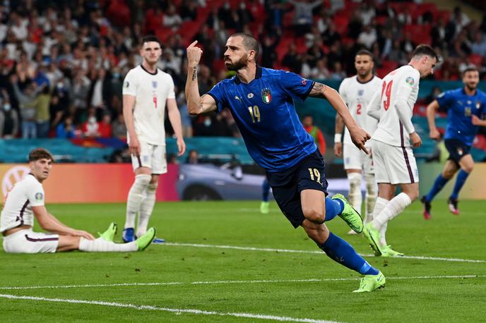 Italija Anglija Wembley | Leonardo Bonucci je v drugem polčasu poskrbel za izenačenje na Wembleyju. | Foto Reuters
