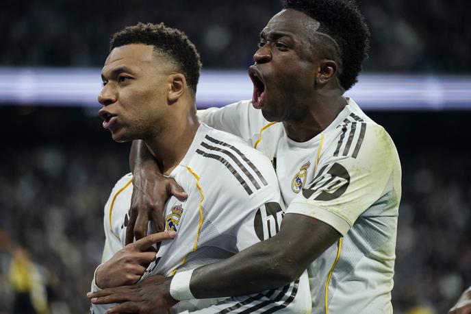 Real Madrid, Kylian Mbappe | Kylian Mbappe je z bele pike zadel za zmago Reala. | Foto Reuters