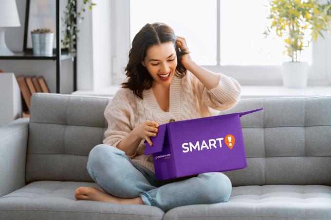 Preizkusite novo storitev Smart! za neomejeno dostavo paketov z Mimovrste. | Foto: Mimovrste