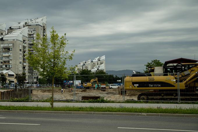 Gradbišče v Stožicah | Foto: Ana Kovač