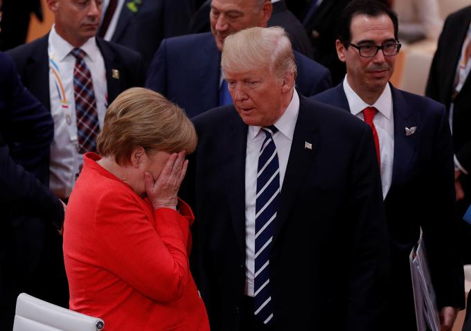 "Nasilni protesti ogrožajo življenja in so zato nesprejemljivi," pravi gostiteljica vrha G20, nemška kanclerka Angela Merkel. | Foto: Reuters