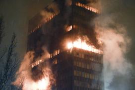 požar, Zagreb, Vjesnik, gasilci, ogenj, nebotičnik, stolpnica