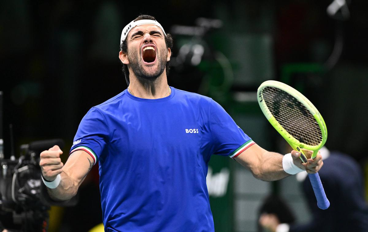 Matteo Berrettini | Matteo Berrettini je Italijanom pomagal do velikega finala. | Foto Guliverimage
