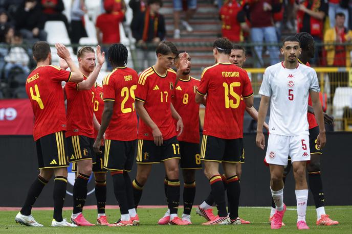 Belgija Tunizija | Belgija je napolnila mrežo Tunizije. Zmagala je kar s 5:0. | Foto Reuters