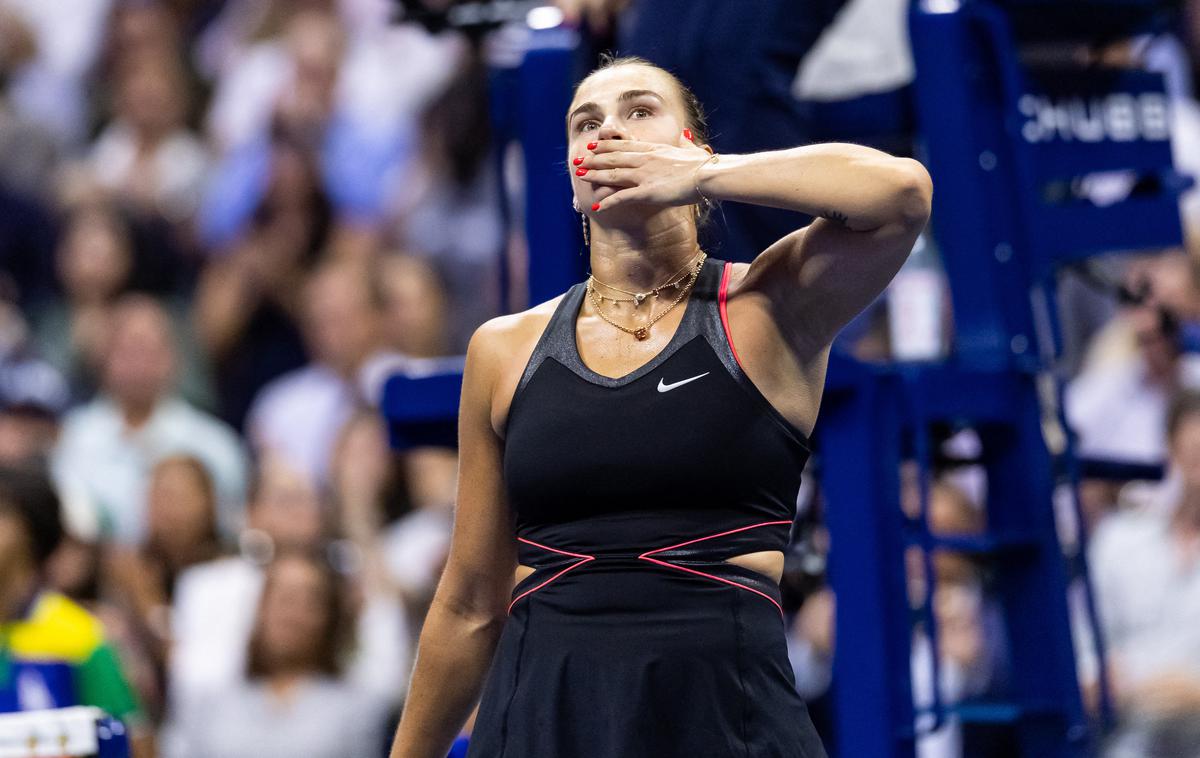 Arina Sabalenka | Arina Sabalenka brani lansko zmago na OP ZDA. | Foto Reuters
