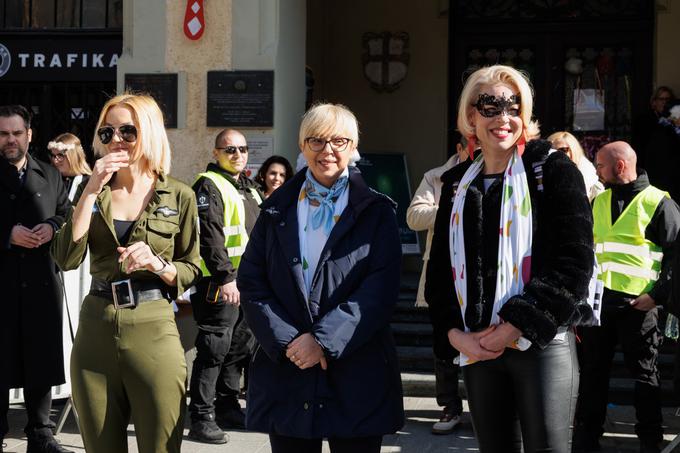 Predsednica države Nataša Pirc Musar, predsednica DZ Urška Klakočar Zupančič in ptujska županja Nuška Gajšek. | Foto: STA