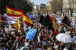 V Madridu protestiralo več tisoč nasprotnikov splava