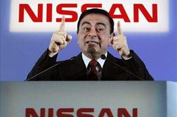 Ghosn na čelu Nissana zaslužil 8,4 milijona evrov
