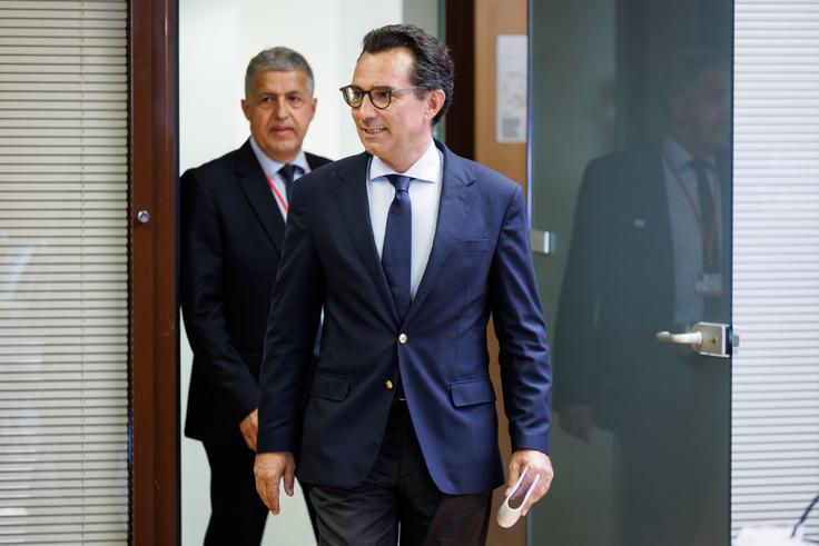 Nato v Ljubljani Predsednik Parlamentarne skupščine Nata Marcos Perestrello in vodja slovenske delegacije v skupščini Janez Žakelj sta ob današnjem začetku izpostavila pomen enotnosti zavezništva v času vse večjih napetosti. | Foto: STA