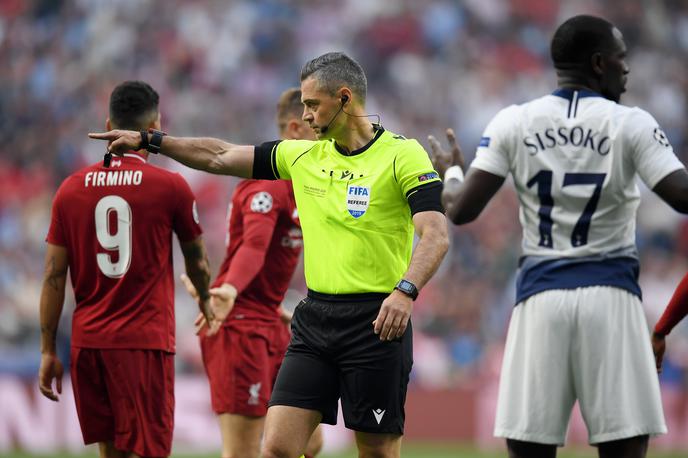 Tottenham Liverpool | Damir Skomina je 1. junija 2019 sodil finale lige prvakov in doživel vrhunec sodniške kariere. | Foto Guliver/Getty Images
