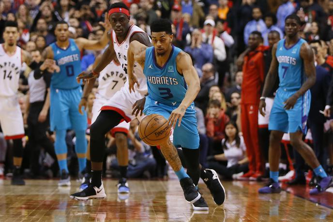 Jeremy Lamb | Jeremy Lamb je navdušil s trojko v zadnji sekundi in ohranil upanje moštva Charlotte Hornets na uvrstitev v končnico. | Foto Reuters