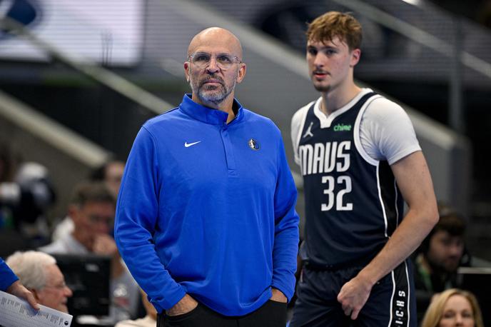 Jason Kidd | Trener Dallasa Jason Kidd proti Minnesoti ni mogel računati na kopico prvokategornikov. Dallas je že po treh četrtinah zaostajal za -32, kot edini v noči na torek v ligi NBA pa ni dosegel trimestnega števila točk. | Foto Reuters