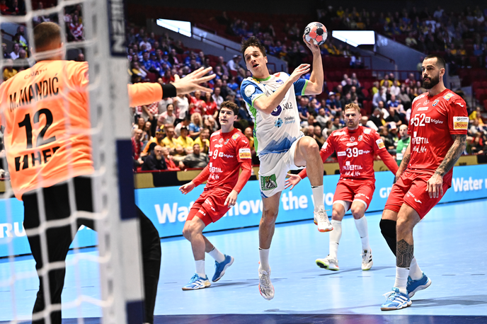 EP v rokometu: Slovenija - Hrvaška, Tim Cokan | Slovenija je izgubila derbi s Hrvaško. | Foto RZS