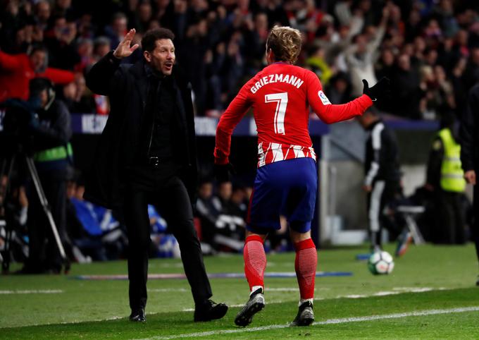 Mrežo Leganesa je kar štirikrat zatresel Antoine Griezmann in dal misliti obrambi Barcelone, ki bo imela z njim opravka na nedeljskem derbiju na Camp Nouu. | Foto: Reuters