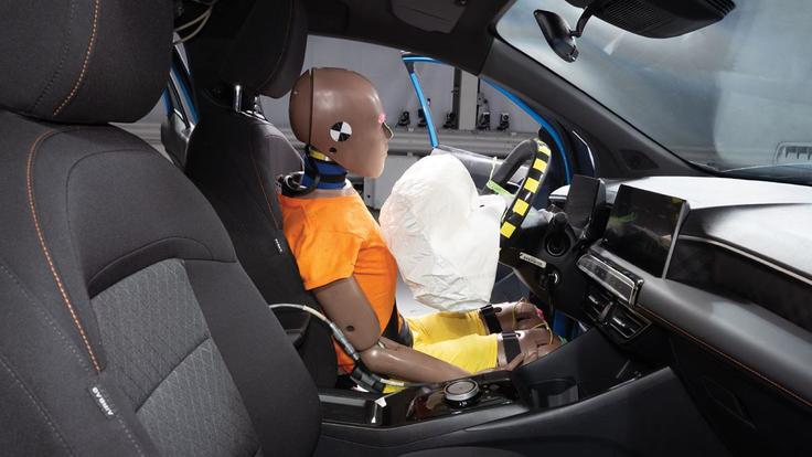 Pri MG so opozorilo tudi na možnost nezadostne zaščite voznikove glave z zračno blazino. | Foto: EuroNCAP