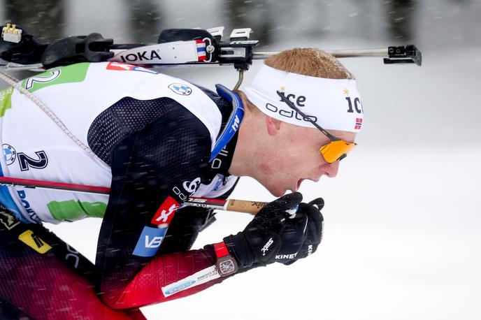 Johannes Thingnes Boe | Johannes Thungnes Boe je ubranil skupno zmago v biatlonskem svetovnem pokalu. | Foto Sportida