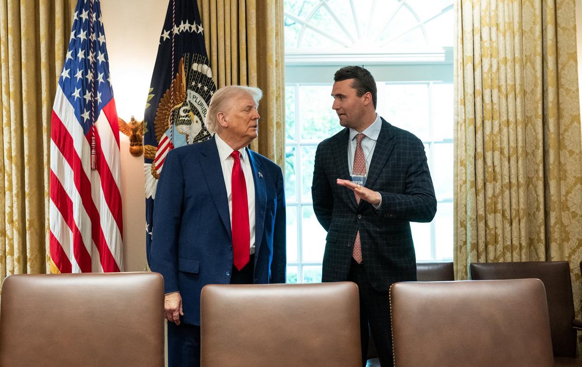 Donald Trump, Charlie Kirk | Slovesnosti se bo udeležil tudi Donald Trump.  | Foto Reuters