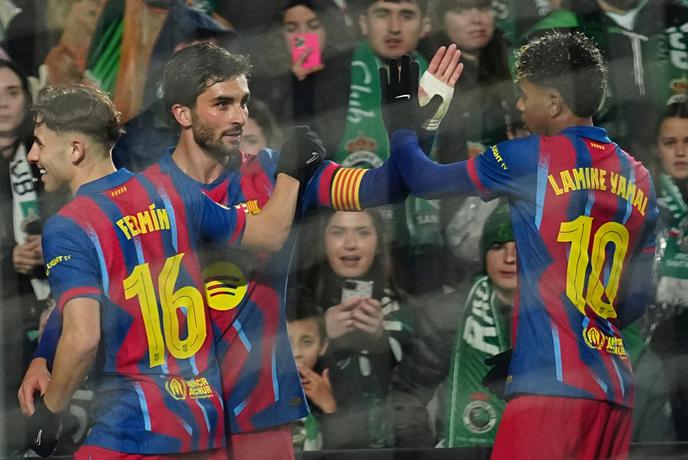 Barcelona ni doživela usode Reala, Katalonci izločili najboljšega drugoligaša