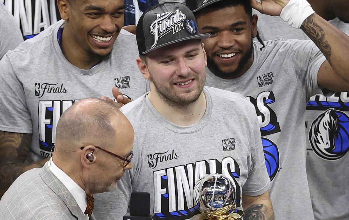 Luka Dončić MVP Dallas Mavericks | Luka Dončić in soigralci so si z zmago priigrali nekaj dodatnega počitka pred vstopom v veliki finale lige NBA. | Foto Guliverimage