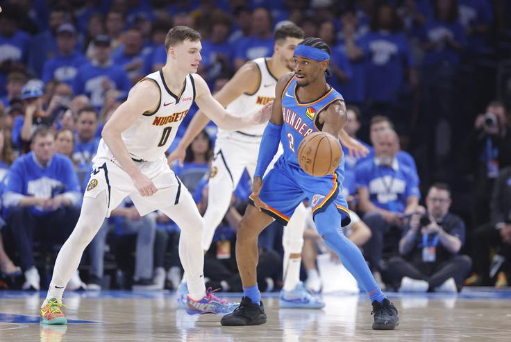 Shai Gilgeous-Alexander je bil s 35 točkami prvi strelec tekme. | Foto: Reuters