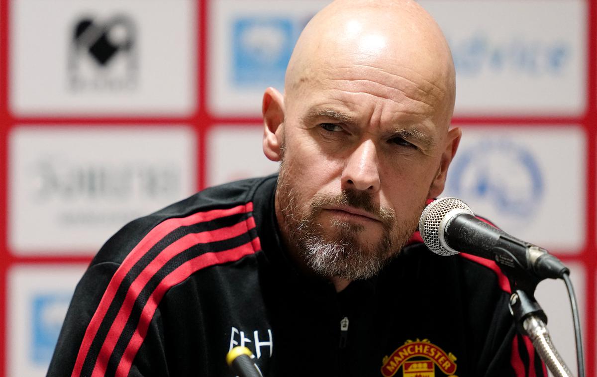 Erik Ten Hag | Erik ten Hag je prepovedal pitje alkohola v tednih, ko je predvidena tekma, mobitele med skupno večerjo, naklonjen ni tudi zasebnim kuharjem. | Foto Reuters