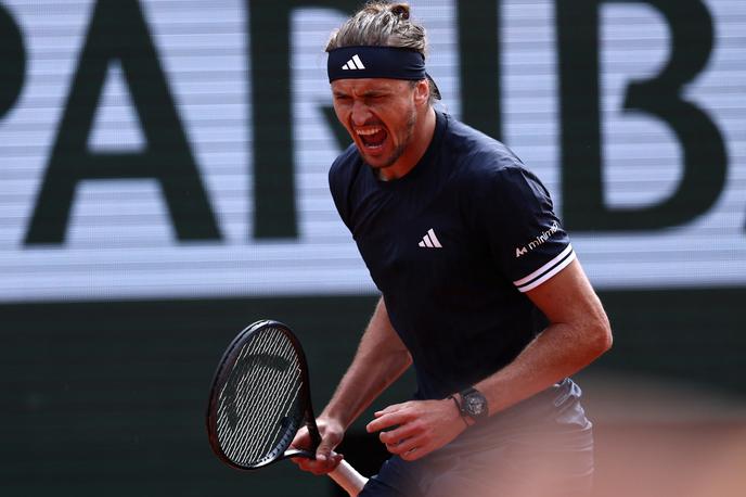 Alexander Zverev | Alexander Zverev je v polfinalu Roland Garrosa ustavil pohod Čeha Menšika. | Foto Reuters