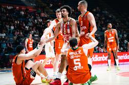 Cedevita Olimpija po pogumni predstavi v Beogradu ostala praznih rok
