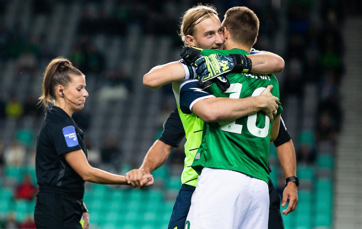 Olimpija Aluminij | Luka Janžeković je izvrstno branil. Timi Max Elšnik je dosegel avtogol proti matičnemu klubu. | Foto Grega Valančič/Sportida