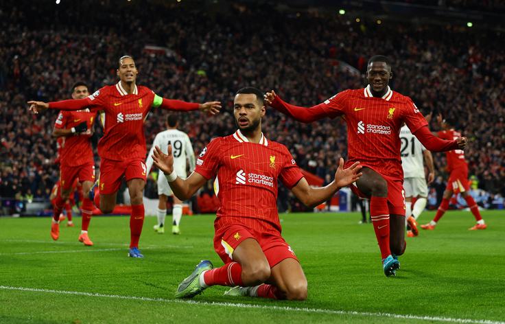 Liverpool v tej sezoni v ligi prvakov na Anfieldu premaguje tekmece brez prejetega zadetka. | Foto: Reuters