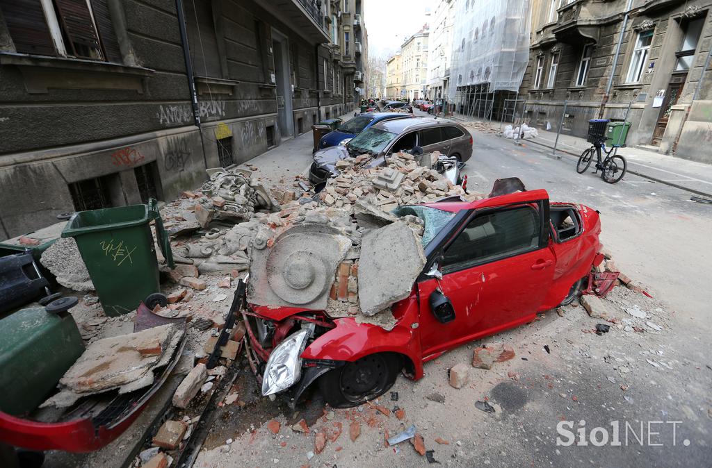 potres, Zagreb