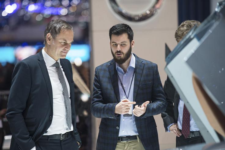 Oliver Blume, predsednik Porscheja, in Mate Rimac (desno) | Foto: Porsche
