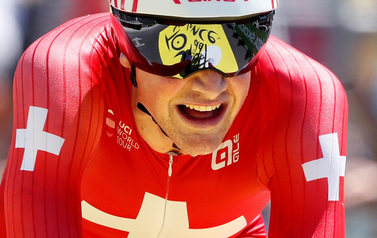 Stefan Küng | Stefan Küng je traso prevozil s povprečno hitrostjo 50,7 km/h. | Foto Reuters