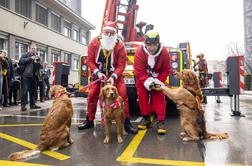Pogumni Božički s strehe prinesli upanje in veselje v bolniške sobe #video