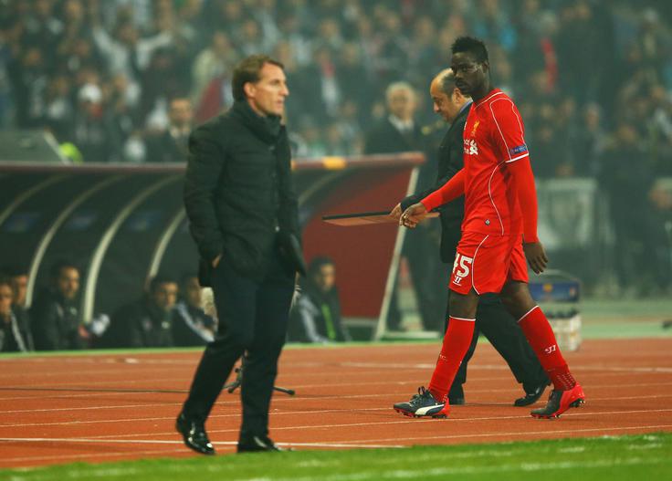 Ljubezni med Brendanom Rodgersom in Mariem Balotellijem je bilo hitro konec. | Foto: Guliverimage/Getty Images