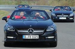 Müller, Podolski in Klose dirkali z mercedesi