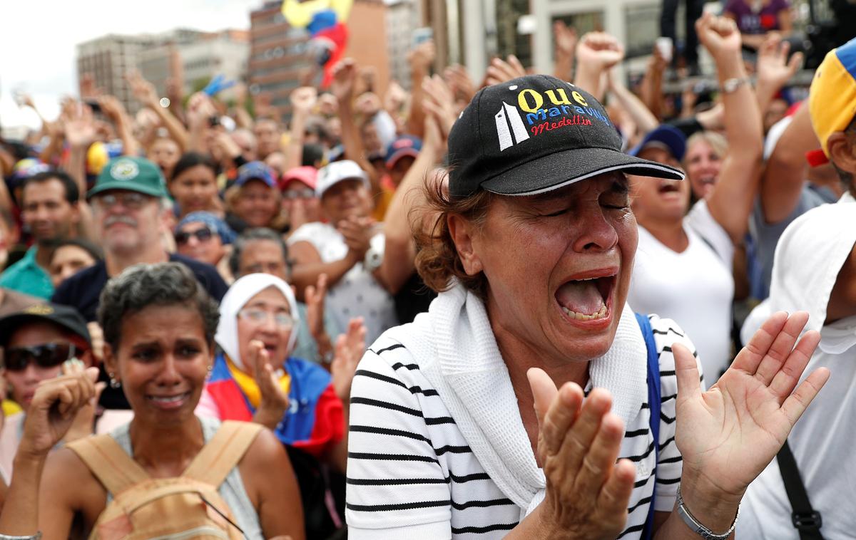 Protestniki v Venezueli | Foto Reuters