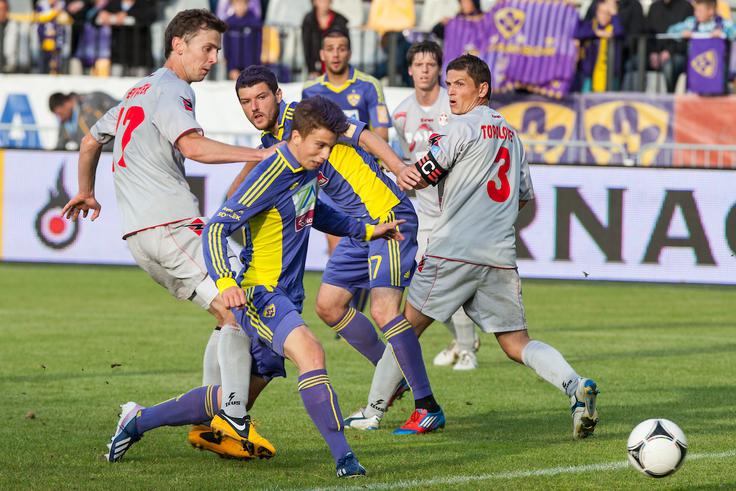 Mariborčani so se z Aluminijem opekli tako v Ljudskem vrtu (0:2) kot tudi v Kidričevem (0:0). | Foto: Grega Valančič/Sportida