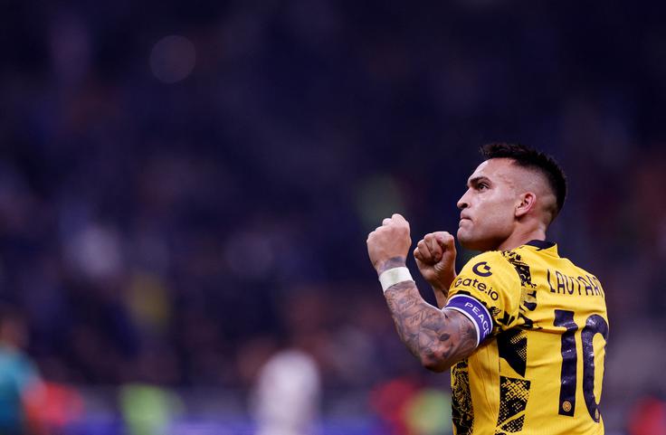 Lautaro Martinez je za vodstvo Interja z 1:0 proti Črnigojevi Venezii zadel šele sredi drugega polčasa. | Foto: Reuters
