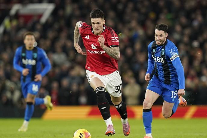 Manchester United : Bournemouth Benjamin Šeško | Benjamin Šeško je ob remiju Manchester Uniteda in Bournmoutha igral prvič po mesecu dni. | Foto Guliverimage