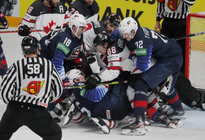 Kanadčani so v prvem polfinalu s 4:2 premagali ZDA. | Foto: Guliverimage/Vladimir Fedorenko