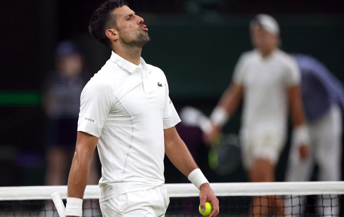 Wimbledon Novak Đoković | Novak Đoković je bil zadovoljen s prikazanim v prvih dveh nizih. | Foto Reuters