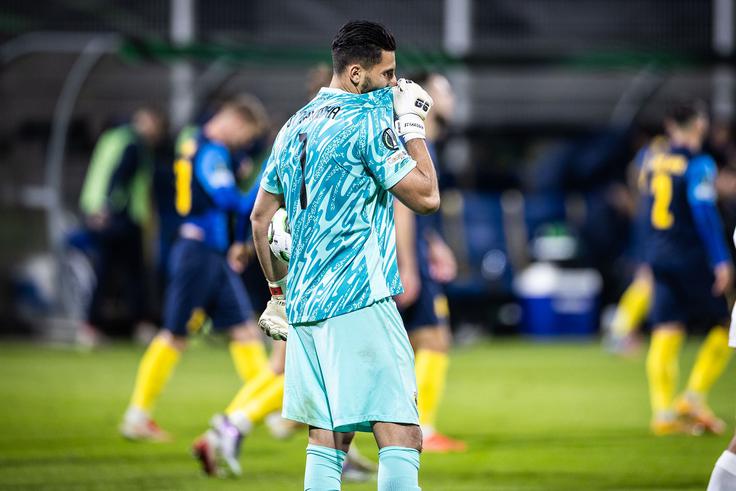 Atenski AEK je razočaral navijače v Celju in doživel prvi poraz pod vodstvom Marka Nikolića. | Foto: Jure Banfi