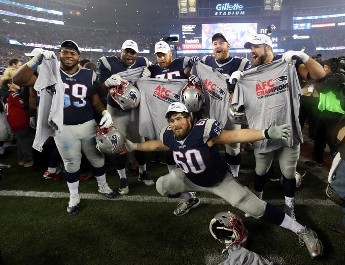 New England Patriots so od leta 2001 osvojili šest naslovov, v zadnjih šestih letih so bili v finalu petkrat.  | Foto: Reuters