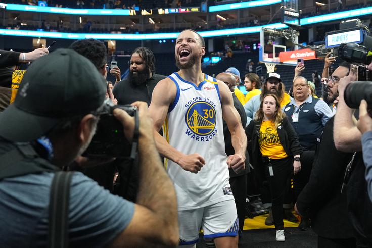 Stephen Curry je bil s 36 točkami prvi strelec tekme. | Foto: Reuters