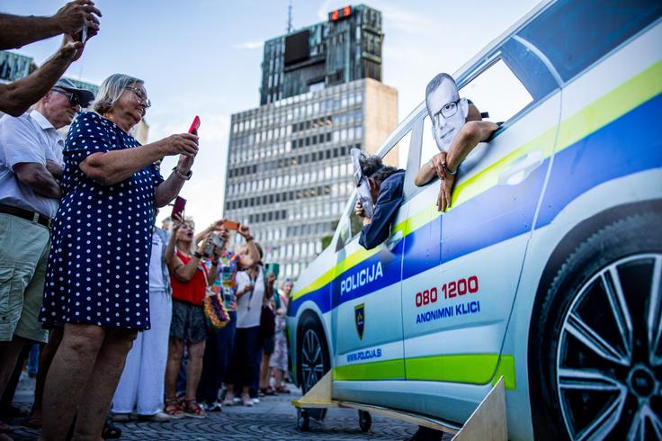 protestni shod, Ljubljana | Foto: STA